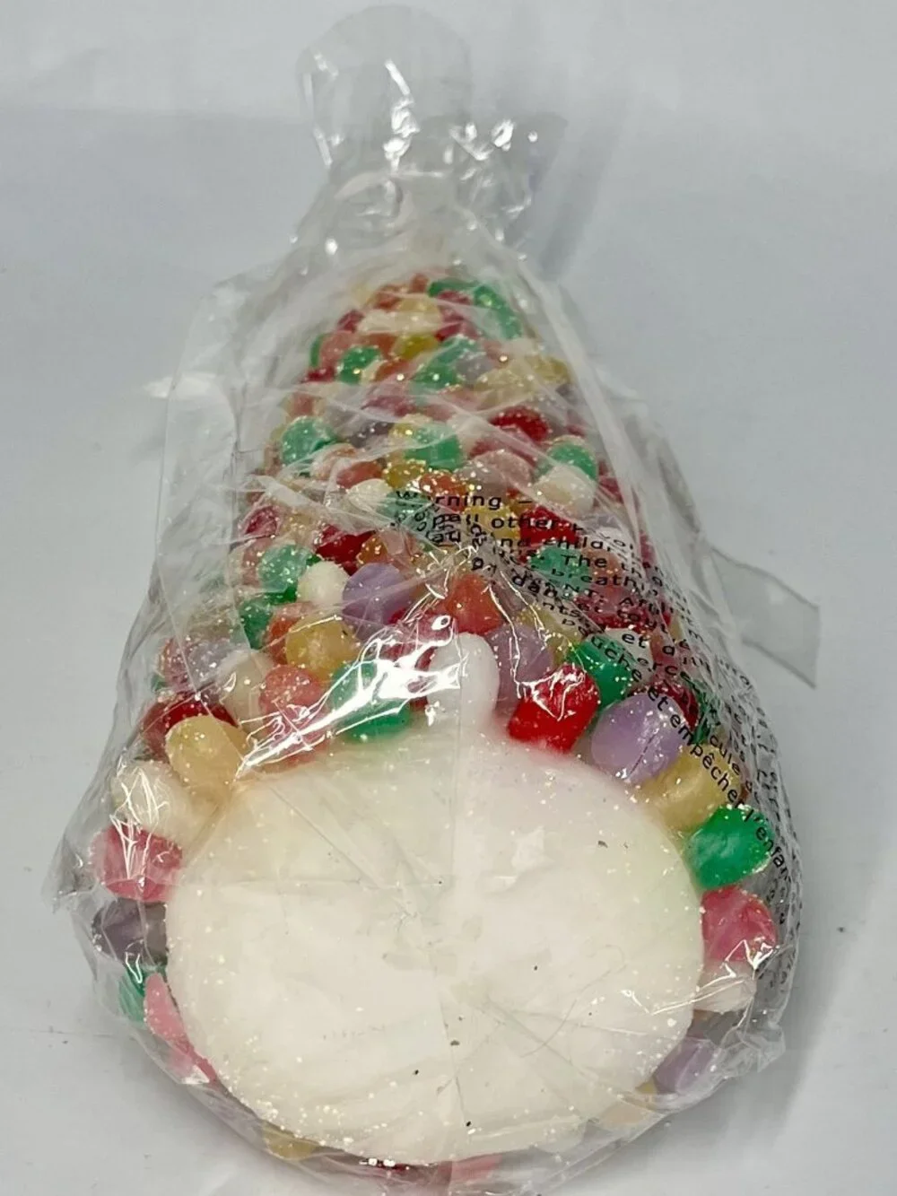NEW Dept 56 Candy Glitter Gumdrop Tree Christmas Wax Candle 9 inch Colorful